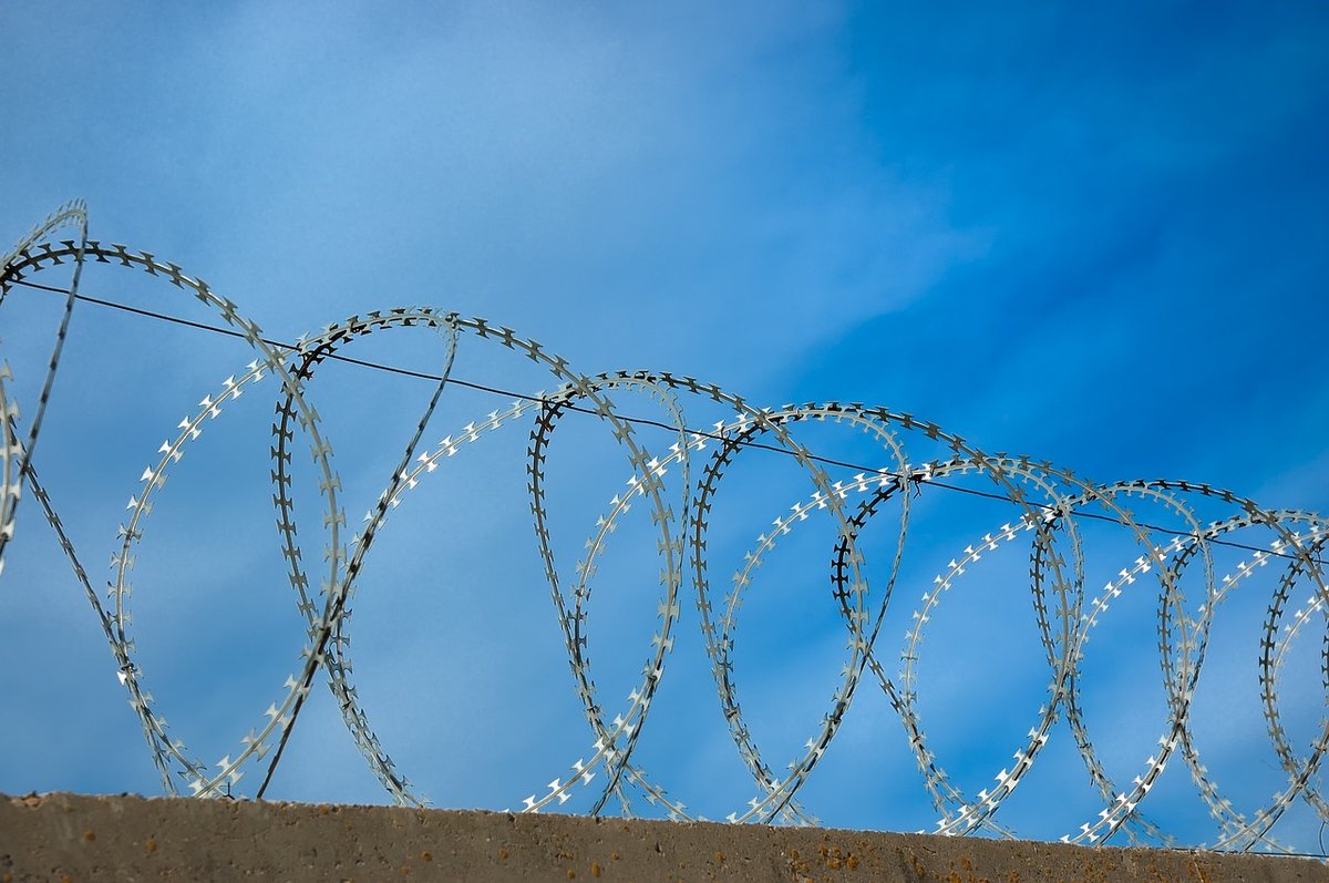 barbed, wire, security, fence, sharp, concepts, metal, protection, razor, ideas, objects, equipment, boundary, system, danger, business, freedom, escape, cielo, nobody, forbidden, guard, naturaleza, acero, prevent, circle